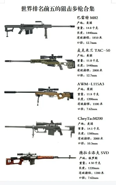 游戏世界狙击枪排名