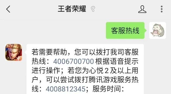 王者客服电话人工服务-王者客服电话解游戏难